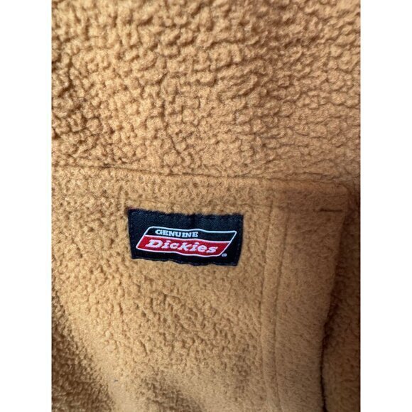 Dickies Men's Mustard Sherpa Size XL hoodie long sleeve pullover pockets polyest - Picture 3 of 7